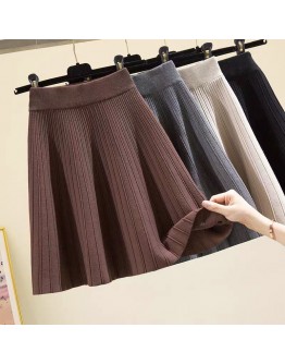 Autumn winter a-line thick short sweater Skirt Women good  cute shinny mini knitted skirt female elegant faldas mujer