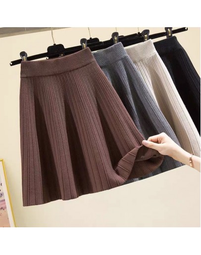 Autumn winter a-line thick short sweater Skirt Women good  cute shinny mini knitted skirt female elegant faldas mujer