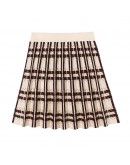 Knitted Cute Plaid Mini Skirt Women Fall Winter  Japanese Student All-match High Waist Short JK Mini Sweater Skirts Female