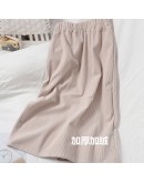 Fall Corduroy Skirt Women's Winter Thick Warm Back Split Straight Midi Skirts Elastic Waist Pink Black Sayas Largas de Mujer