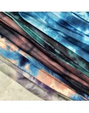  Fall Tie Dye Pleated Skirt High Waist Belted Midi Skirts Women's Streetwear   Faldas Mujer Sale