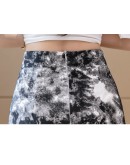 Summer Camouflage Print Skirts Women  Irregular Side Slit Hip Package Midi Skirt High Waist Streetwear Harajuku Faldas