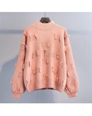  Women Sweaters Half Turtleneck Pullovers Autumn Winter Pull Femme Solid Female Casual Loose Tassel Knitted Sweater