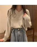  Autumn Winter Solid Oversized Casual Women's Sweaters Elegant Knitted Sweater Thick Warm Female Pullovers Jumper