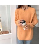  Women's Sweater Fall Clothes  Winter Knitwear Warm Pullover  Solid Oversize Elegant Jumpers Knitted Cropped Tops