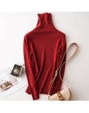 Autumn Turtleneck Sweater Women Knitted Pull Femme Large size Slim Stretch Sweater Pullovers Femme Tricot Winter Clothing