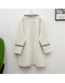  Autumn Long Knitted Cardigan Women  Loose Faux Mink fleece Sweater Solid Female Cardigans Women Outerwear Coats