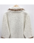  Autumn Long Knitted Cardigan Women  Loose Faux Mink fleece Sweater Solid Female Cardigans Women Outerwear Coats