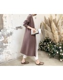 Fall Winter High  Long Cardigan Women Elegant Lazy Loose Thick Knitted Cashmere Sweater Overiszed Cropped Cardigans