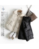  Women Autumn Vest Coat Stand Collar Women Cotton Vest Warm Chaleco Mujer Gilet Casaco waistcoat sleeveless jacket women