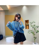  Hit Color Pullover Sweater Women Fall Winter Loose Oversized Lazy Oaf Fluffy Sweaters Streetwear Knitwear Jumper