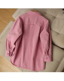 Loose  Women Jacket Oversized  Style Single Breasted Chic Coats Spring Autumn Cowboy Jackets Outwear Plum color