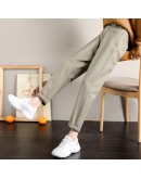   Winter Wool Pants Women  High Waist Harem Elegant Trousers Female Autumn Warm Women's Long Pants Plus Size 3XL