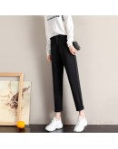   Winter Wool Pants Women  High Waist Harem Elegant Trousers Female Autumn Warm Women's Long Pants Plus Size 3XL