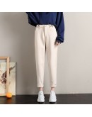   Winter Wool Pants Women  High Waist Harem Elegant Trousers Female Autumn Warm Women's Long Pants Plus Size 3XL