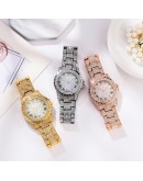  Relogio Feminino  Bling Women's Watches  Rhinestone Diamond Silver Rose Gold Watch For Ladies Simple Clock