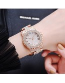  Relogio Feminino  Bling Women's Watches  Rhinestone Diamond Silver Rose Gold Watch For Ladies Simple Clock