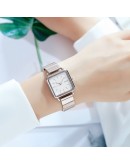 Gaiety  Simple Silver Women Watches Exquisite Stainless Steel Ladies Wristwatches  Minimalist Female Quartz Clock