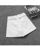 Summer High Waist Wide Leg Dot Shorts Women Beading Shorts for Women A-Line Office Work Suit Shorts  Chic Short Femme