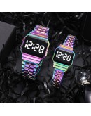  Digital Watches For Women Men Unisex Colorful LED Ladies Quartz Watch Dress Female Clock Relogio Feminino