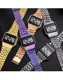  Digital Watches For Women Men Unisex Colorful LED Ladies Quartz Watch Dress Female Clock Relogio Feminino