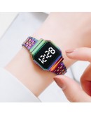  Digital Watches For Women Men Unisex Colorful LED Ladies Quartz Watch Dress Female Clock Relogio Feminino