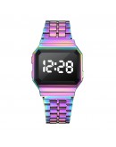  Digital Watches For Women Men Unisex Colorful LED Ladies Quartz Watch Dress Female Clock Relogio Feminino