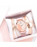 Dropshipping Bracelet Watch Set  Magnet Buckle Cat Women Watches Ladies Quartz Wrist Watch Female Clock Gift Reloj Mujer