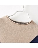 Autumn Winter Knitted Dress Women Elegant Hit Color Long Sweater Dresses with Belt  Style Elegant Vestidos Mujer