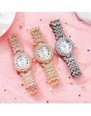 Diamond Women   Watch Rhinestone Elegant Ladies Watches Rose Gold Clock Wrist Watches For Women Relogio Feminino