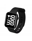 Sport Digital Watch Women Men Square Led Watch Silicone Electronic Watch Women's Watches Clock Fitness Wristwatch Kids Hours