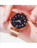 Luminous Watch  Women Watches  Elegant Magnet Buckle Mysterious Wristwatch Starry Sky Clock For Girlfriend Dropshipping