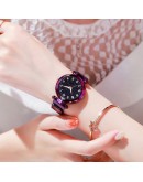 Luminous Watch  Women Watches  Elegant Magnet Buckle Mysterious Wristwatch Starry Sky Clock For Girlfriend Dropshipping