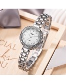 2pc/set Lvpai  Women Watches  Women Steel Rhinestone Watch Dress Business Silver Watches Ladies Reloj Mujer Relogio