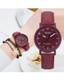 Gaiety  Watch For Women Dress Romantic Bracelet WristWatch  Ladies Leather Quartz Watch Clock Women zegarek damski