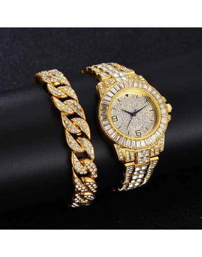  Women Men Watch Full Diamond Watch Unisex Top   Ladies Casual Women Bracelet Crystal Watches Relogio Feminino