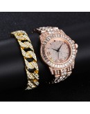  Women Men Watch Full Diamond Watch Unisex Top   Ladies Casual Women Bracelet Crystal Watches Relogio Feminino