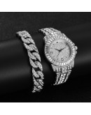  Women Men Watch Full Diamond Watch Unisex Top   Ladies Casual Women Bracelet Crystal Watches Relogio Feminino