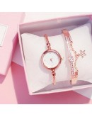 Women Watch Starry Sky  Bracelet Set Diamond Watches Casual Rose Gold Band Quartz Wristwatch Female Clock Relogio Feminino