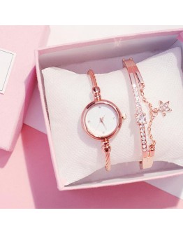 Women Watch Starry Sky  Bracelet Set Diamond Watches Casual Rose Gold Band Quartz Wristwatch Female Clock Relogio Feminino