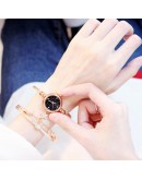 Women Watch Starry Sky  Bracelet Set Diamond Watches Casual Rose Gold Band Quartz Wristwatch Female Clock Relogio Feminino