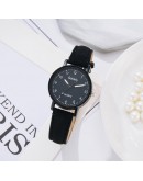 Gaiety  Women Watches  Simple Arabic Numerals Bracelet Ladies Leather Quartz Watch Clock For Women relogio feminino