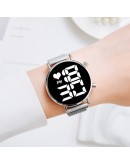  Digital Magnet Watches For Women Rose Gold Dress LED Ladies Quartz Wrist Watch Female Clock Relogio Feminino Dropshipping