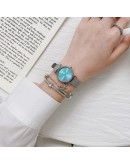  Women Bracelet Quartz Watches For Women Simple Watch Ladies Dress Pink Dial Wrist Watch Sliver Clock Relogio Feminino