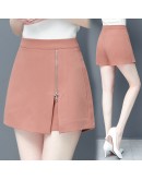  Irregular shorts skirt  women high waist side zipple a line elegant office skirt shorts harajuku shorts plus size