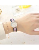 Watch For Girl Students Canvas Band Bear Pattern Casual Women Watches Simple Sport Hours  Ladies Wristwatch Quartz Clock