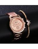 Diamond Women Watch   Rhinestone Elegant Ladies Wrist Watches  Gold Watch For Women Montre Femme Dropshipping