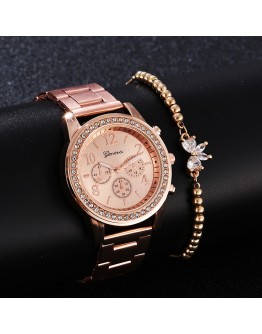 Diamond Women Watch   Rhinestone Elegant Ladies Wrist Watches  Gold Watch For Women Montre Femme Dropshipping