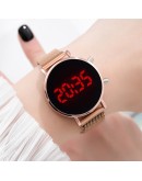 Watch For Women LED Magnetic Ladies Quartz Wrist Watches Female Clock  Women  Rose Gold Female Clocks reloj