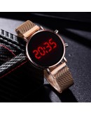 Watch For Women LED Magnetic Ladies Quartz Wrist Watches Female Clock  Women  Rose Gold Female Clocks reloj